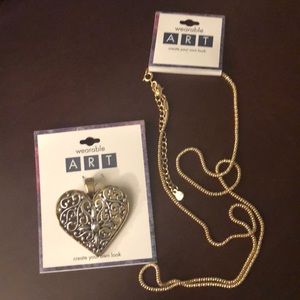 Wearable Art Create Pendant and Necklace